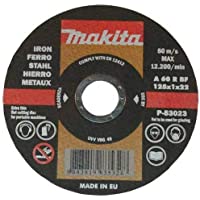 MAKITA P-53017 P-53017-Disco abrasivo extrafino para Corte de Metal 115x22-23x1-6 mm (Pack 10 ud.)- Negro